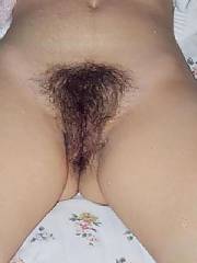 Here are some pictures of my bush and hot sweaty vagina.  mu husband likes to run his fingers through it and play with while he finger penetrates me