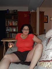 mature mom spreading stroking