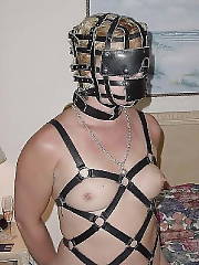 Women wearing harness Homemade P79 Amateur BDSM Mature