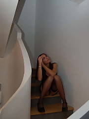 skinny mom brunette milf