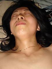 asian milf close closeup