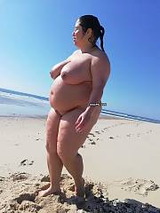 BBW portuguese whore wife on beach