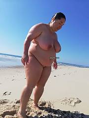 bbw wife beach