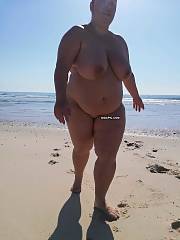 bbw wife beach