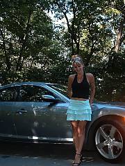 Got my motor going - photos of my trophy wifey getting my engine and motor all warmed and revved up