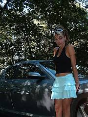 Got my motor going - photos of my trophy wifey getting my engine and motor all warmed and revved up