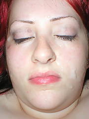 Just a dirty hoe...horny red head bitch sucking cock.  thats about the only thing she was great at.  she was bbw and stupid but enjoyed to suck dick