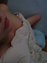 Drunk club chick - back from the club and ready for action.  this drunk whore begged and begged for a facial.  so me and my dude both covered her in sperm