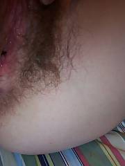 Tesss vagina & panties - hairy snatch but a gorgeous fuck.  after you penetrate her once you get over the hairy vagina lol
