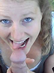 Facial joy - some jizz sucking joy outside with my wifey a few weeks back.  she still makes me fee like a school boy sometimes