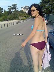 brunette blowjobs public outdoors