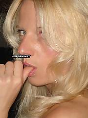 Stunning curly blond woman wears different sexy underwear and playing with her wishing to bang vagina - private xxx pictures