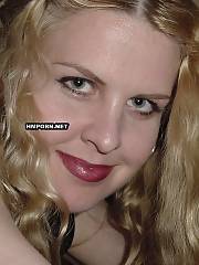 lighthaired mature dressed black