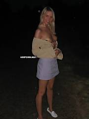 blond lingerie tease