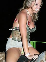 walking outside flashing panties