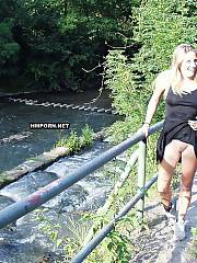 blondie walking panties dressed