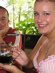 Amateur sex - barmaid seduced a dude who came to her cafe, now he is her boyfriend and she feeds him with free beer and champagne and fucks him daily hard satisfying all her huge sexual desires