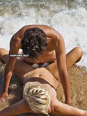 Naturist couples having amateur sex on the nudist beaches worldwide - amateur porn photos