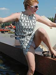 wearing panties caught public