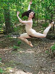 young nudist beach show