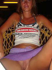 flashing skirt public