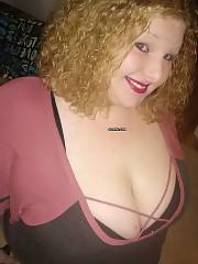 Chubby 30 yr old wifey shows her DDD titts and sexual thickness.