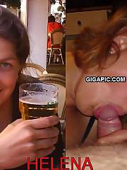 Swedish housewife Helena drunk suck