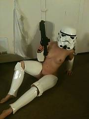 One of my girlfriends sent me pics of her in a friends stormtrooper costume