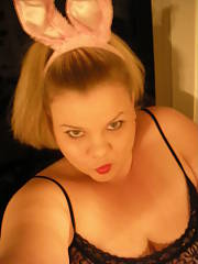 My bbw wife running in bunny ears, she was dumb im glad she left saying she was too stunning for me