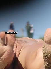 nudist beach teasing flashing