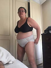 bbw wife white panties