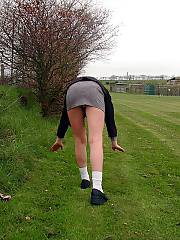 My wife can still fit into her homemade school uniform, thats so sexy!