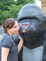 young big tits herself