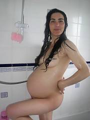 Pregnant sexual amateur wife