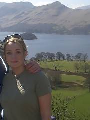 blond massive natural boobs