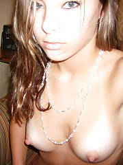 Hot amateur girlie with big nipples.