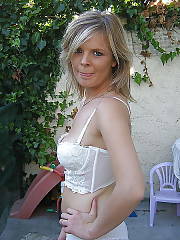 Mature in white dress flashing and sucking cock outdoor.