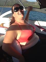 Beautiful white curvy on a boat.