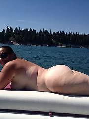 Beautiful white curvy on a boat.