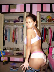 busty teen undresses cam