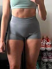 Webslut Works Out Then jerks Out