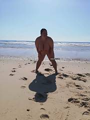 BBW portuguese whore wife on beach