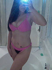 This sexy wifey likes being viewed and texting little wet pictures for some late night fucking when the husband is away!