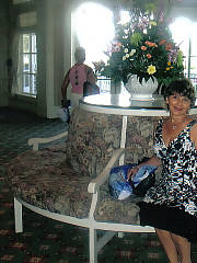 My grandmother playing on vacation, she had me handle her digital camera, crazy eh?