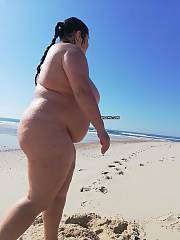 BBW portuguese whore wife on beach