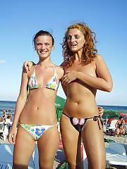 Mom and daughter. once she turned 18 she desired to go to a naked beach, but i think she forgot shed have to see her mom prance around.