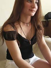 Huge nosed jap (jewish american princess) exposing her lame boobs