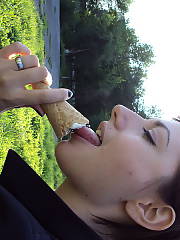 blackhaired teenager herself