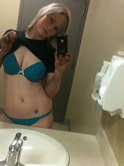 blonde wife titties backside