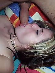 blond blow rides cock